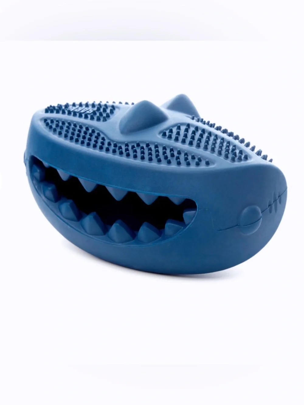 Bark Box Super Chewer Hammer Fed Shark M-L solid rubber dog toy NEW treat dispen